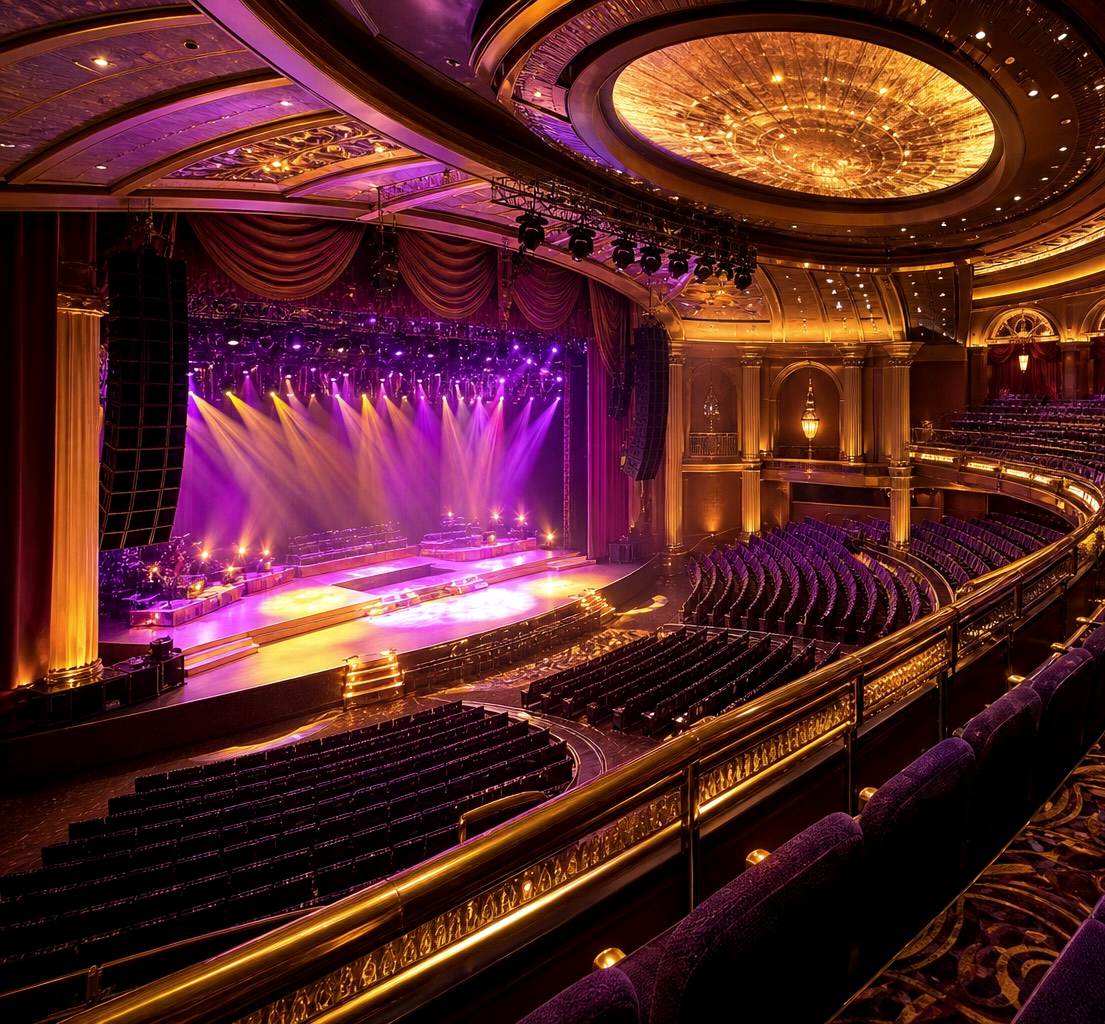 Live concert theatre inside a casino resort