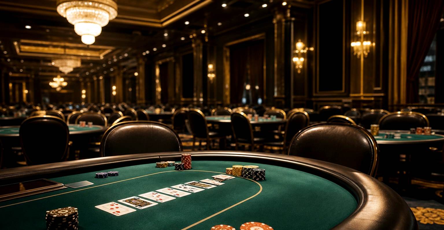 Poker tournament room